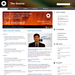 Macquarie Bank SharePoint Intranet