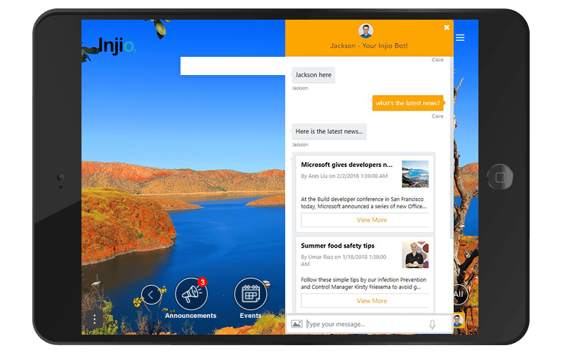 Tablet – outback -bot SharePoint development