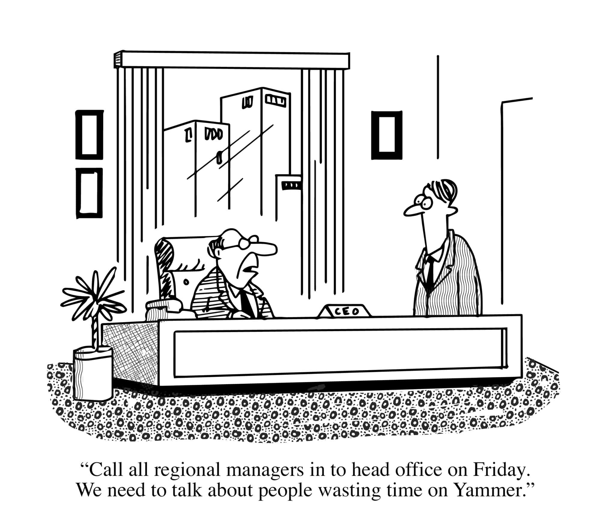 Yammer cartoon Yammer cartoon